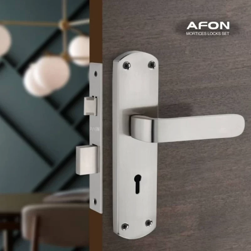 Afonlock Steel Matte Handlesets  (Silver)