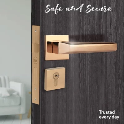 YPVL-904-RG - Yale Premium PVD Brass Lever Handle Rose Gold