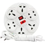 Madhram 8 Socket Extension Board With Fuse & Master Switch(2.5 Mt wire length)