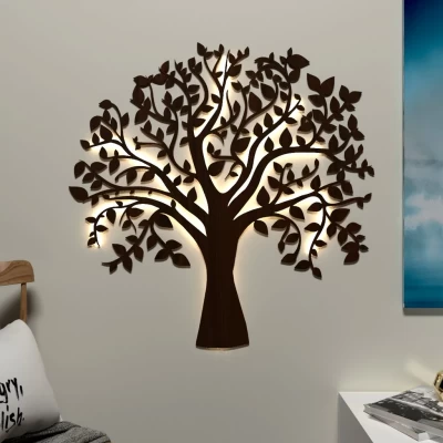 Glowing Tree Backlit wall Art