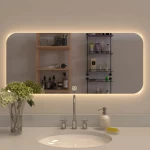Modern Designed LED Rectangular Bathroom Mirror